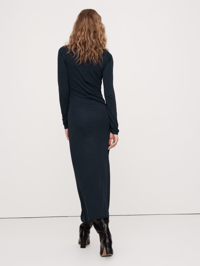 Jersey Knit Twist-Front Maxi Dress - Image 3