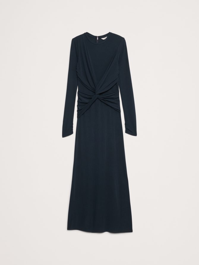 Jersey Knit Twist-Front Maxi Dress - Image 5