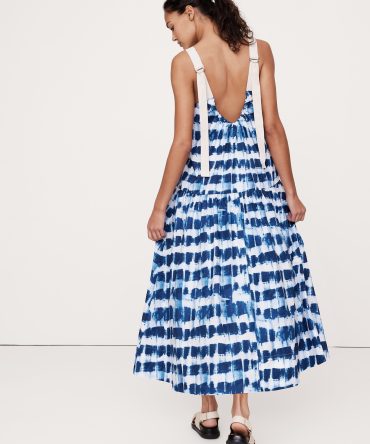 Cotton Poplin Swing Maxi Dress