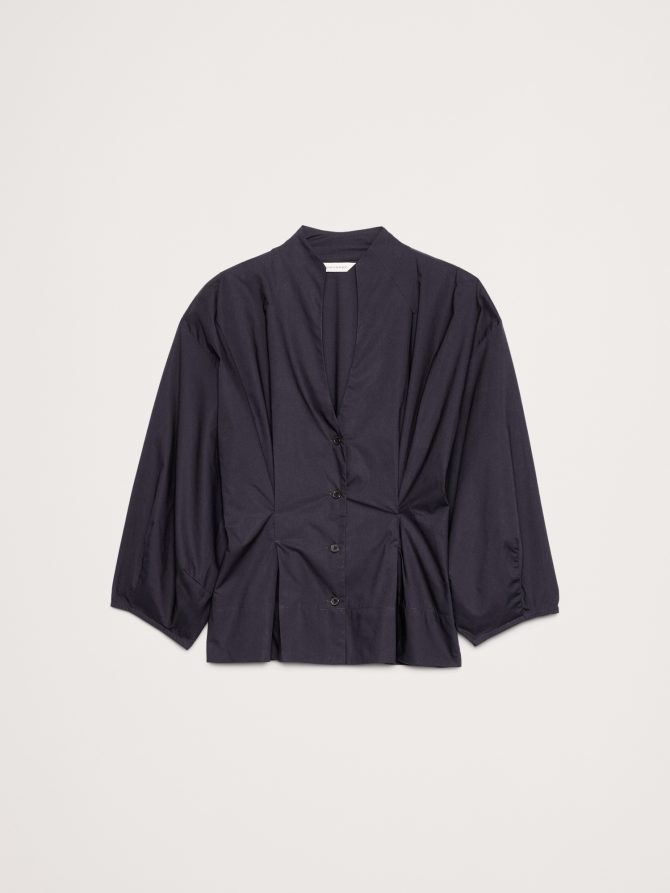 Cotton Poplin Cinched-Waist Shirt - Image 6