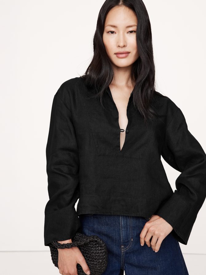 Linen Popover Top - Image 4