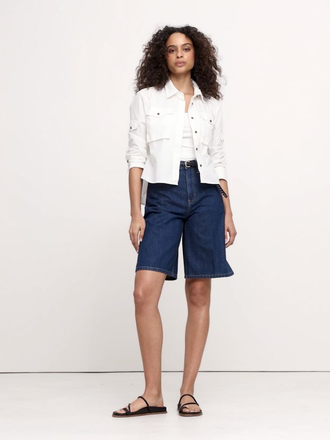 Relaxed Cotton Poplin Utility Shirt - Image 2