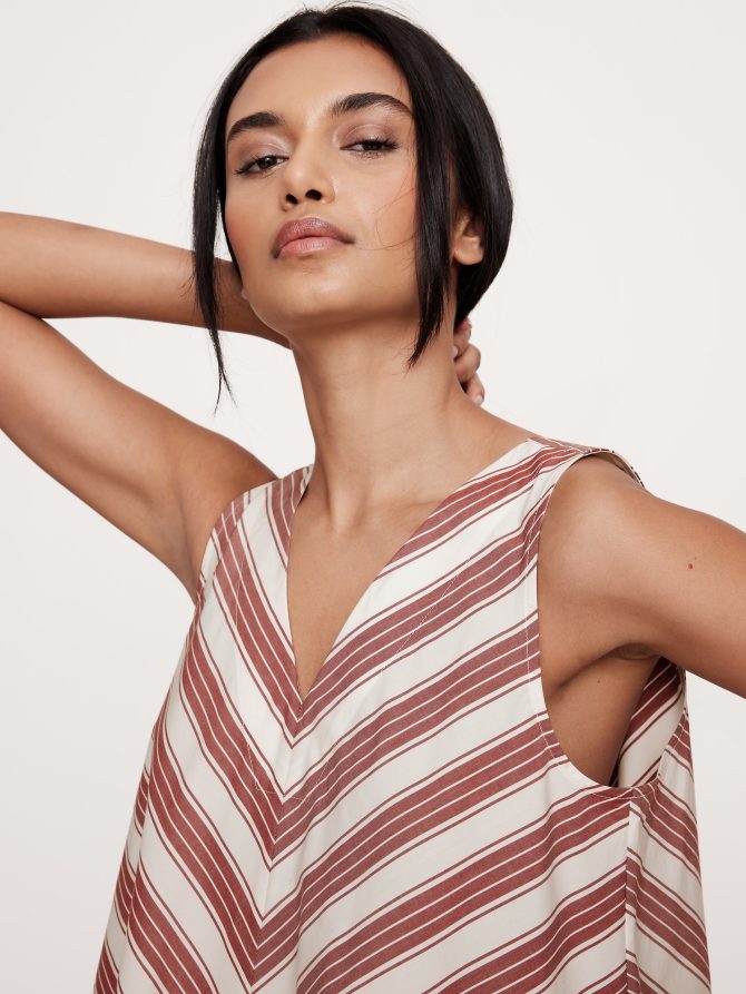 Cotton Poplin Swing Mini Dress - Image 7