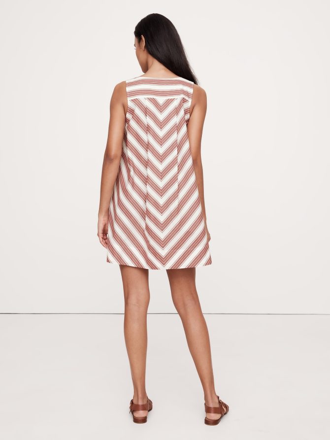Cotton Poplin Swing Mini Dress - Image 3