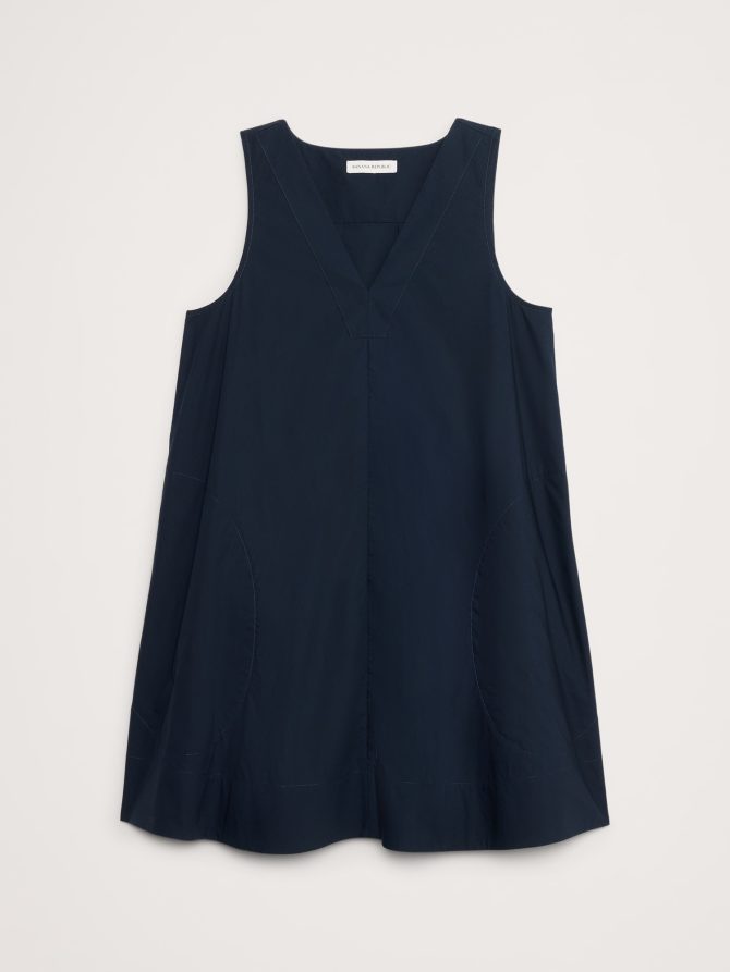 Cotton Poplin Swing Mini Dress - Image 8