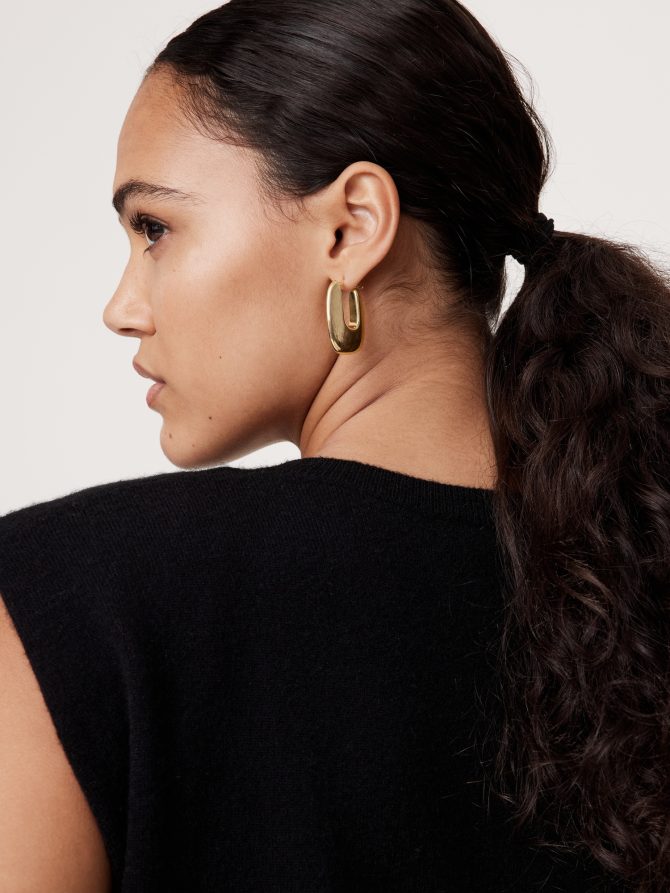 Ravena U-Profile Earrings by Aureus + Argent - Image 4