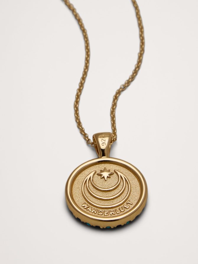 Wanderlust Celestial Petite Pendant Coin with Chain by Jane Win - Image 3