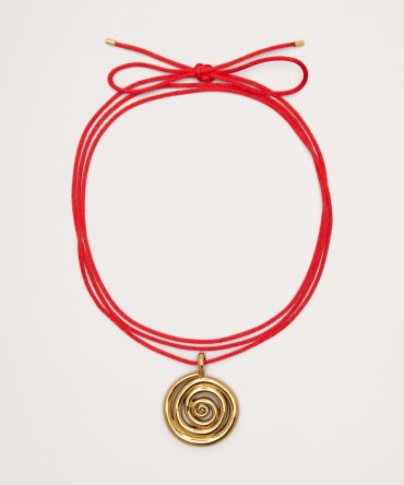 Spiral On A String Necklace by Anni Lu