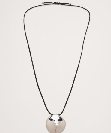 O-Ring Sculpted Medallion Necklace