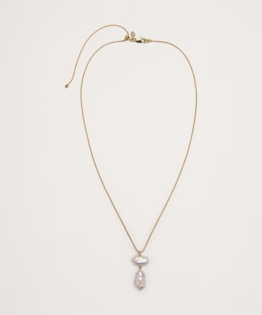 Telaio Baroque Pearl Double Pendant Necklace by Aureus + Argent