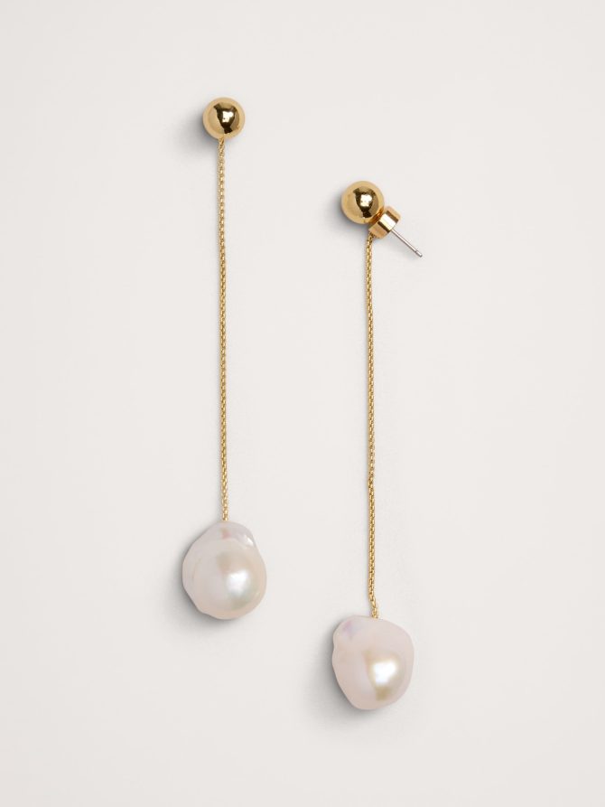 Telaio Chain & Pearl Earrings by Aureus + Argent - Image 3