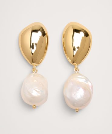 Telaio Pebble Pearl Earrings by Aureus + Argent