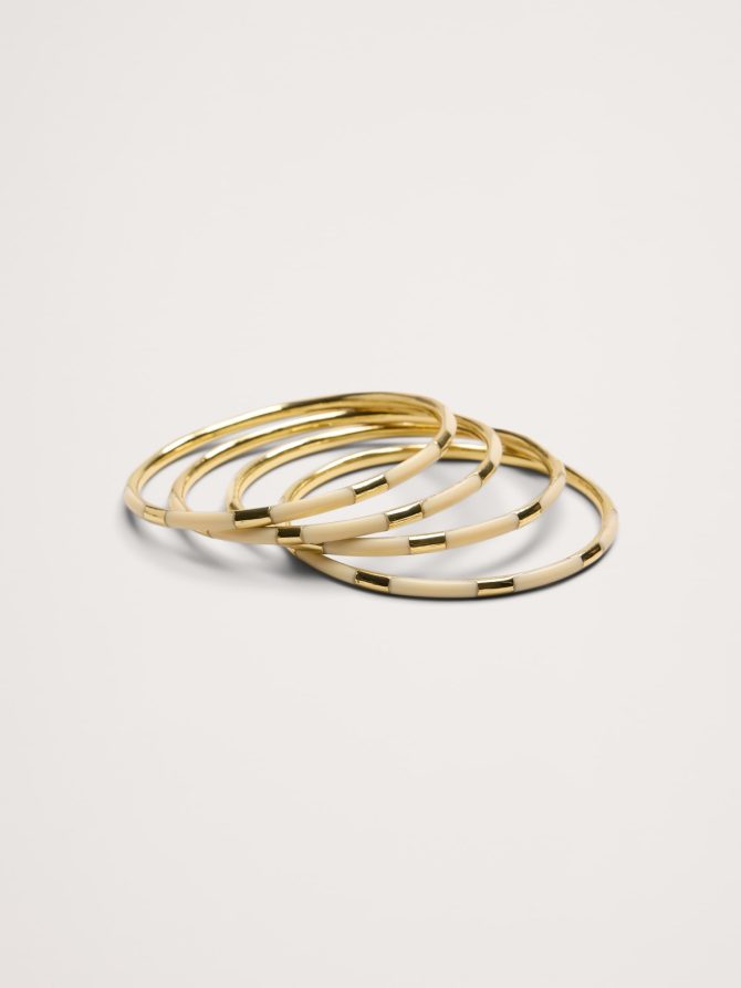 Brass Bangles Set of 4 by Aureus + Argent