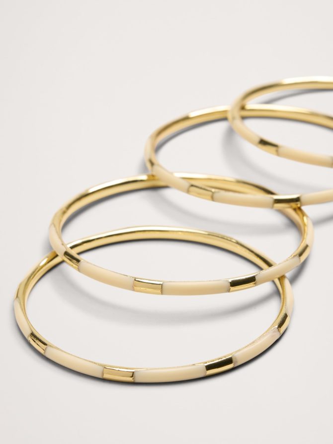 Brass Bangles Set of 4 by Aureus + Argent - Image 2