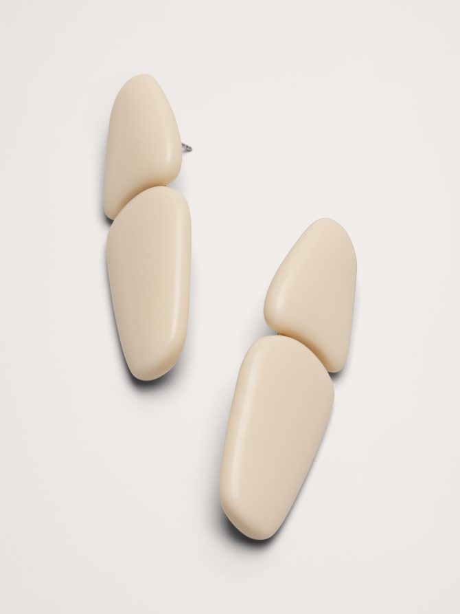 Shapes Double Tab Earrings by Aureus + Argent - Image 3