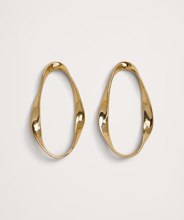 Mobius Hoop Earrings by Aureus + Argent
