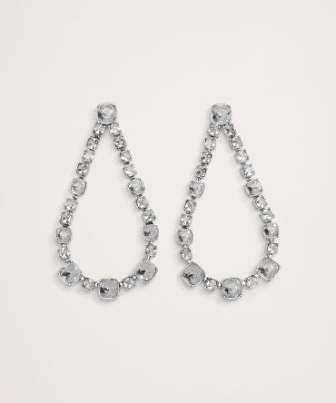 Maxima Rhinestone Teardrop Earrings by Aureus + Argent