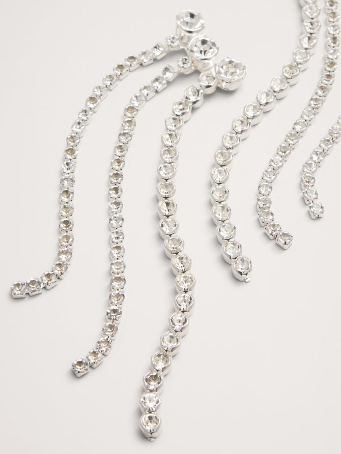 Crystal Fringe Earrings - Image 3