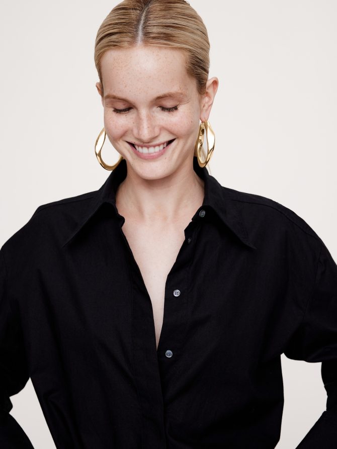 Clio Hoop Earrings by Aureus + Argent - Image 2