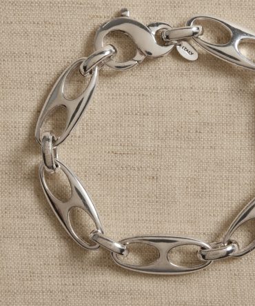 Elongated Mariner Link Chain Bracelet by Aureus + Argent