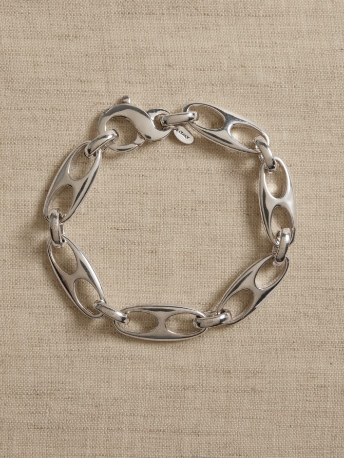 Elongated Mariner Link Chain Bracelet by Aureus + Argent - Image 2