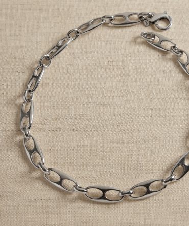 Elongated Mariner Link Chain Necklace by Aureus + Argent