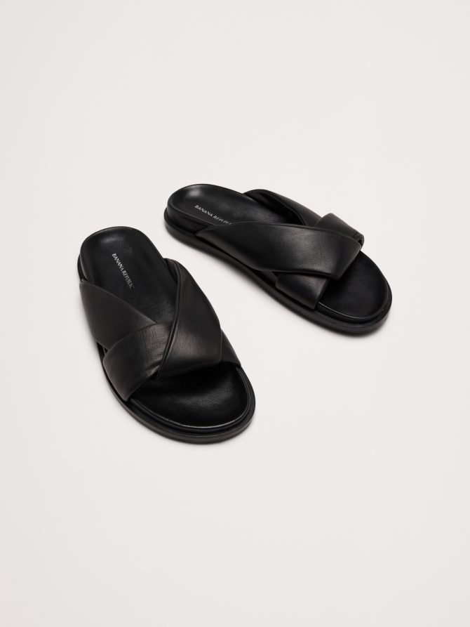 Leather Knot Slide Sandal - Image 3