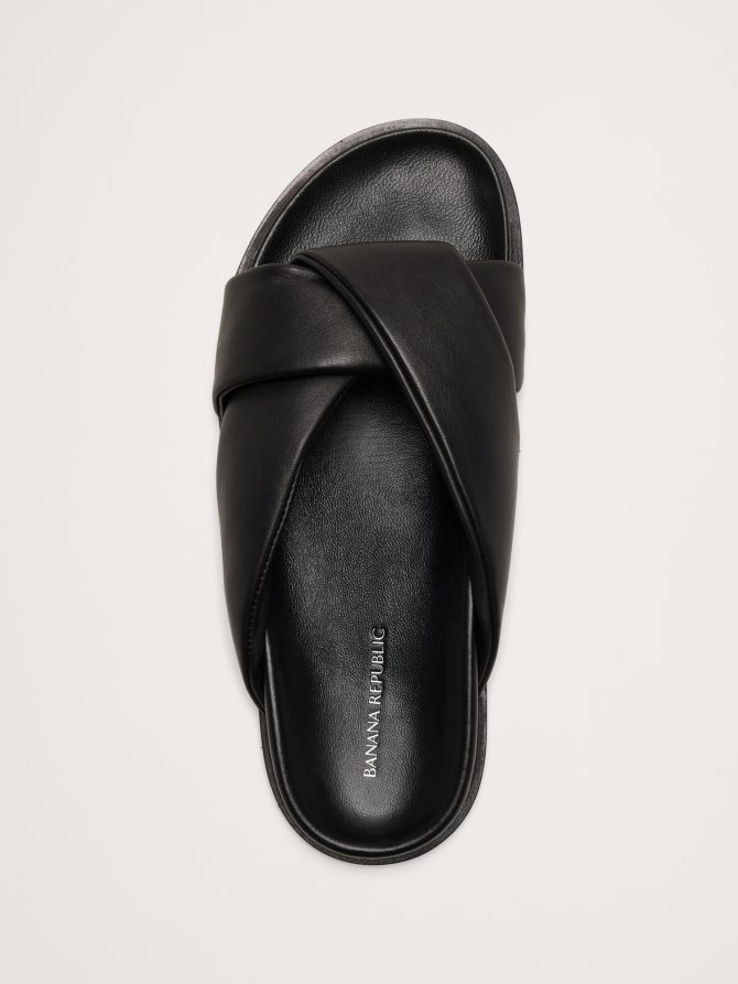 Leather Knot Slide Sandal - Image 5