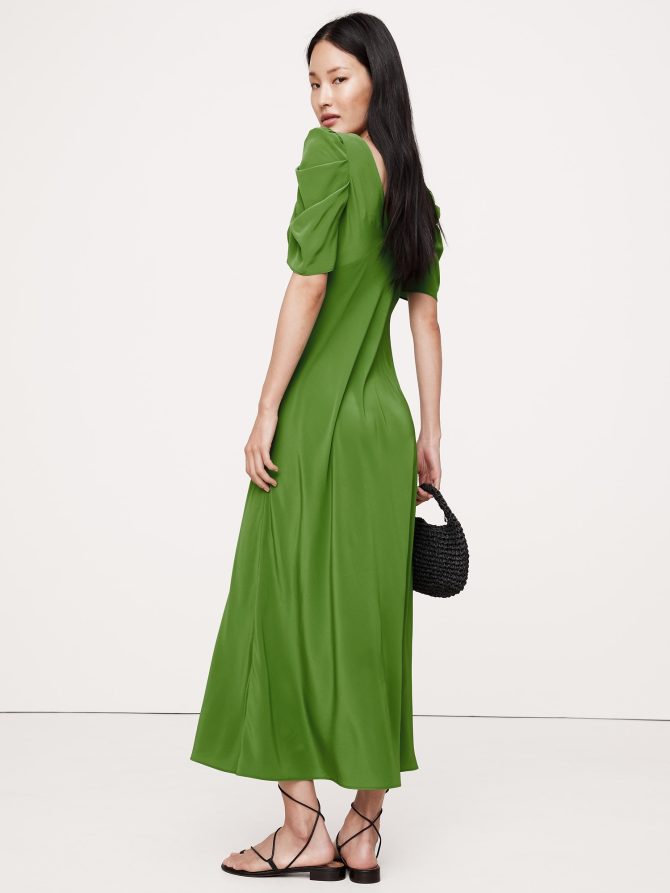 Matte Silk Maxi Dress - Image 3