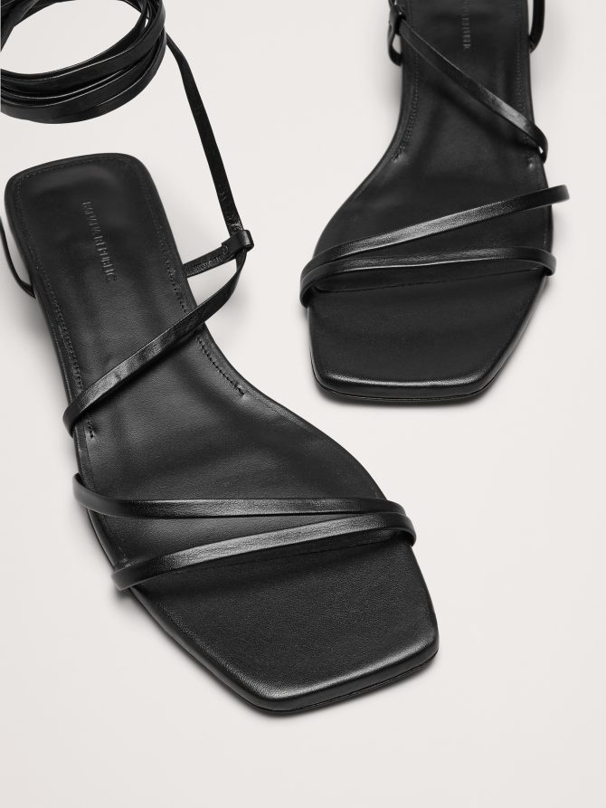 Italian Leather Strappy Kitten-Heel Sandal - Image 6
