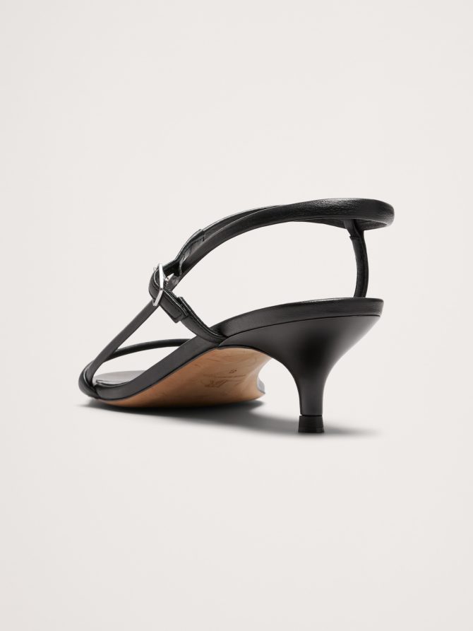 Terzo Leather Kitten-Heel Sandal - Image 4