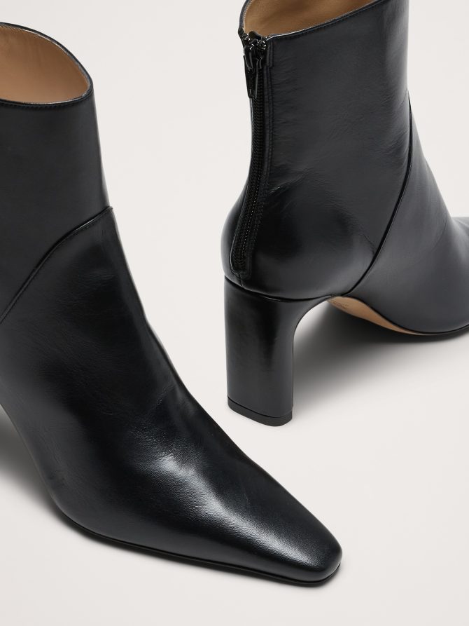 Italian Leather High-Heel Ankle Boot - Image 3
