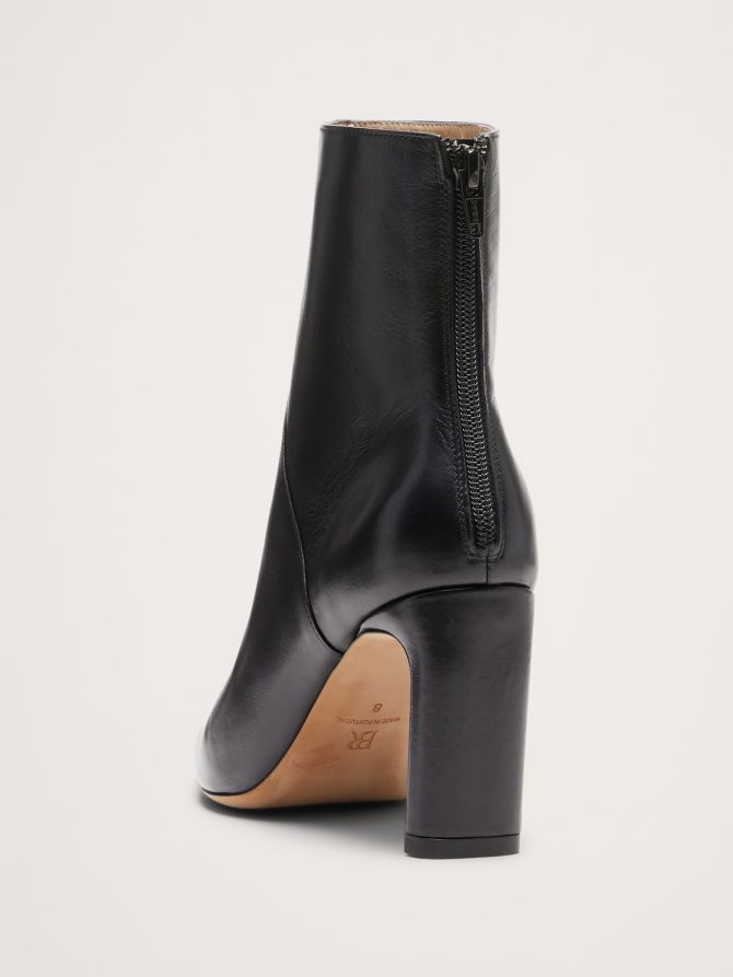 Italian Leather High-Heel Ankle Boot - Image 5