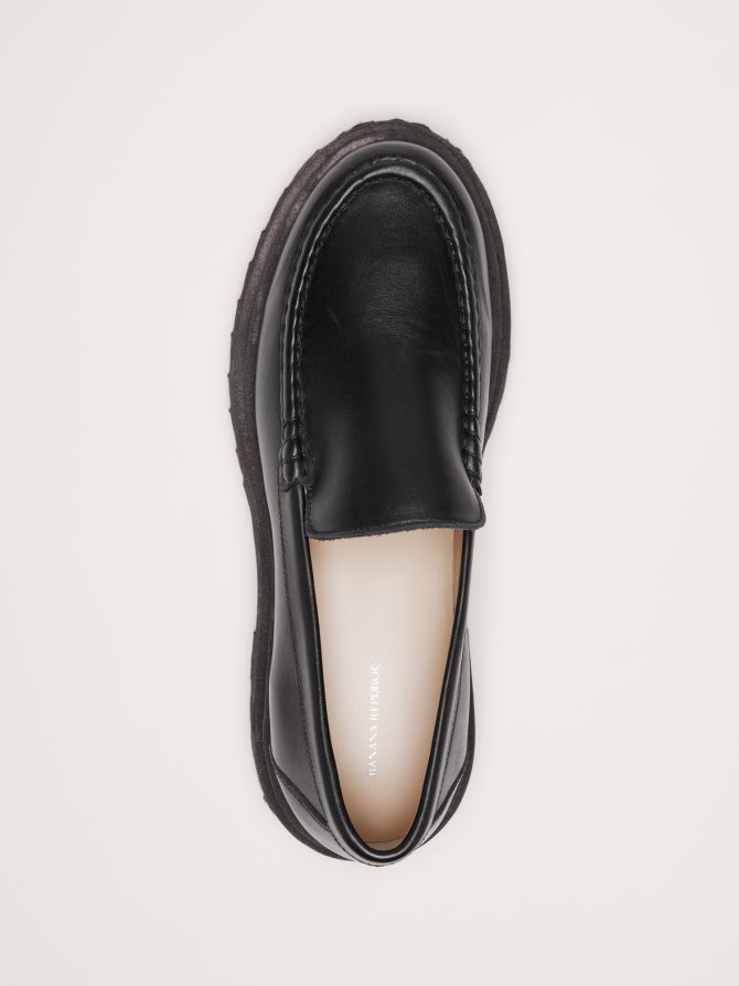 Italian Leather Lug-Sole Loafer - Image 4