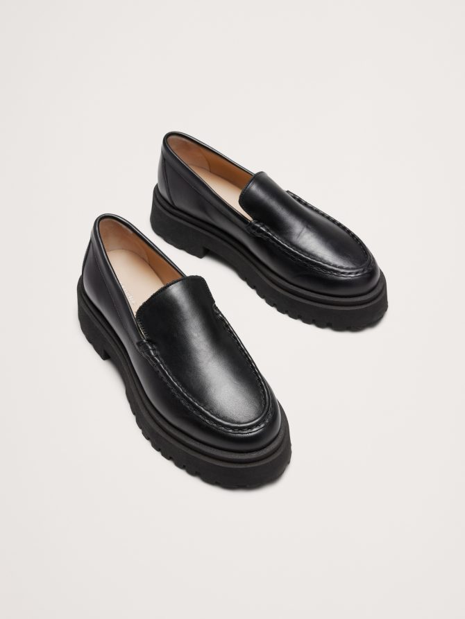 Italian Leather Lug-Sole Loafer - Image 6