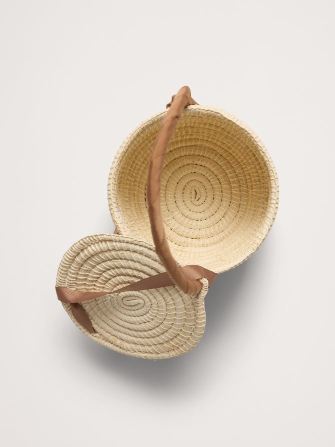 Mini Straw Picnic Bag by Sensi Studio - Image 5