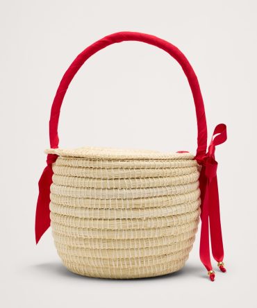 Mini Straw Picnic Bag by Sensi Studio