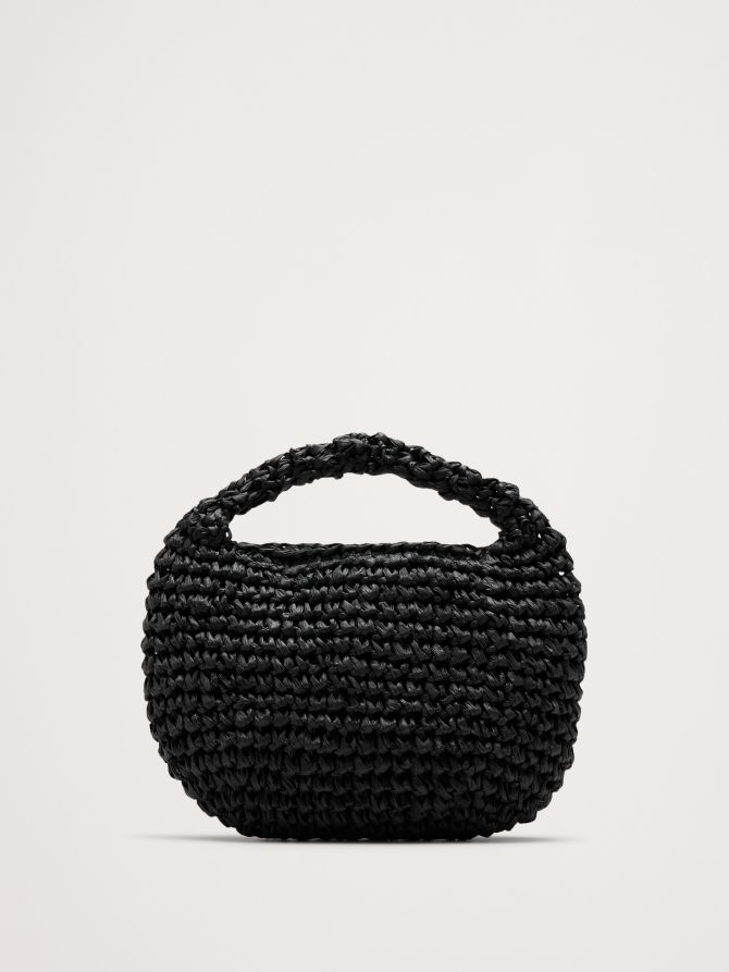Micro Slouch Straw Bag by Hat Attack