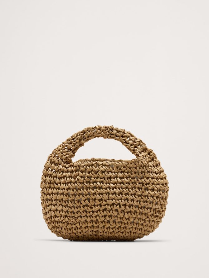 Micro Slouch Straw Bag by Hat Attack - Image 4