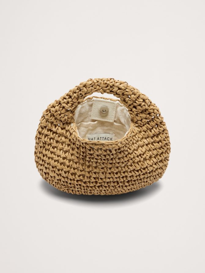 Micro Slouch Straw Bag by Hat Attack - Image 5