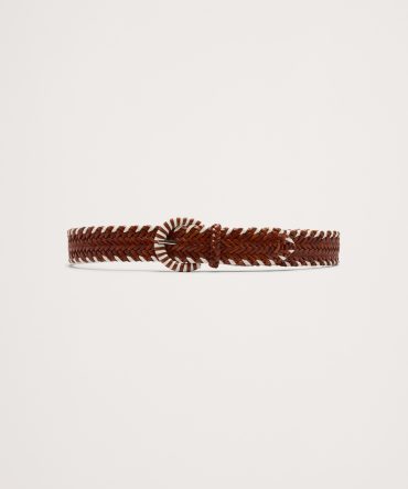 BRAIDED LEATHER BELT BY DRAGON DIFFUSION
