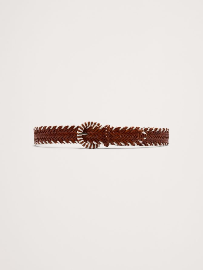 BRAIDED LEATHER BELT BY DRAGON DIFFUSION
