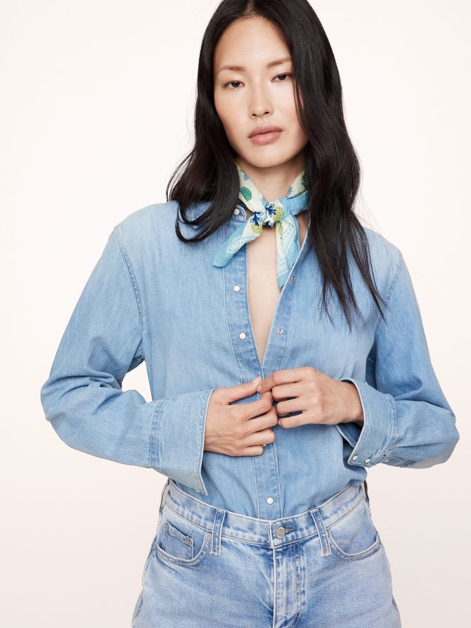 Embroidered Cotton Scarf by Vismaya - Image 3