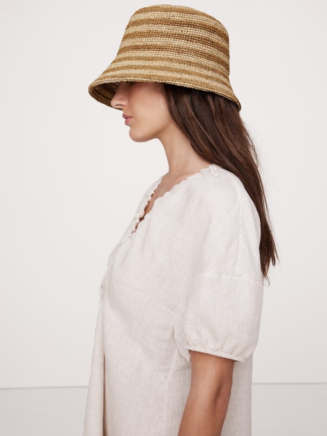 The Inca Straw Bucket Hat by Lack of Color - Image 2