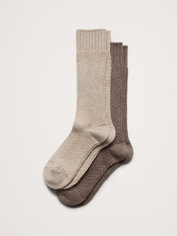 Cozy Sock 2-Pack with Merino Wool