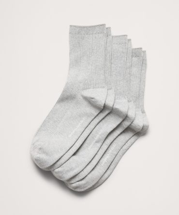 Silk-Cotton Blend Crew Sock 3-Pack