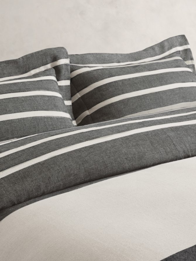 Bold Stripe Linen Duvet - Image 2