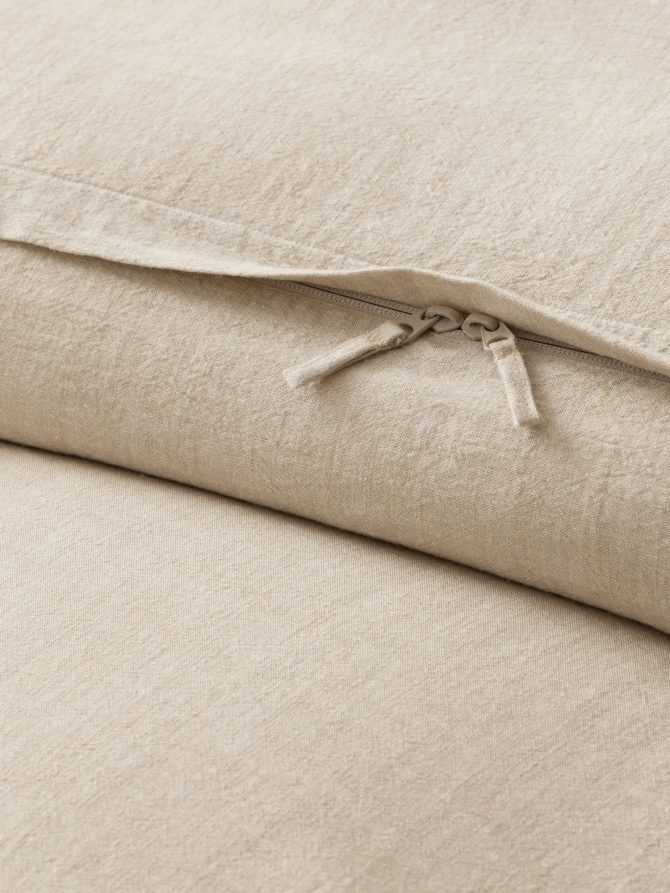 Embroidered Linen-Cotton Duvet Cover - Image 4