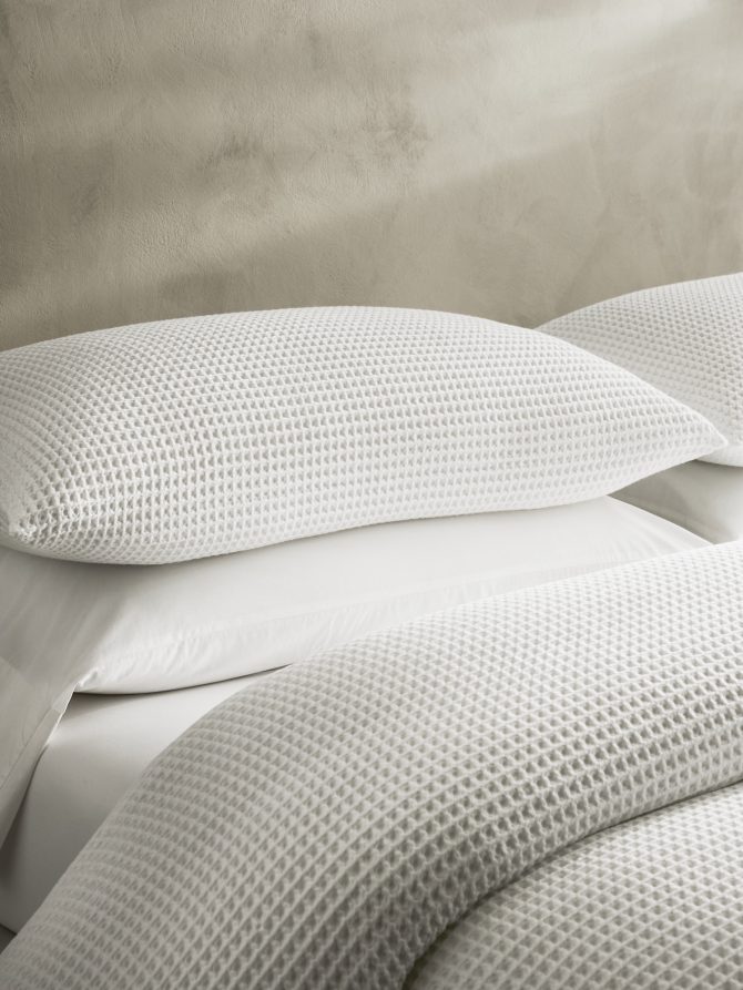 Cotton Waffle-Weave Duvet Cover - Image 2