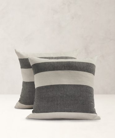 Bold Stripe Linen Sham Set